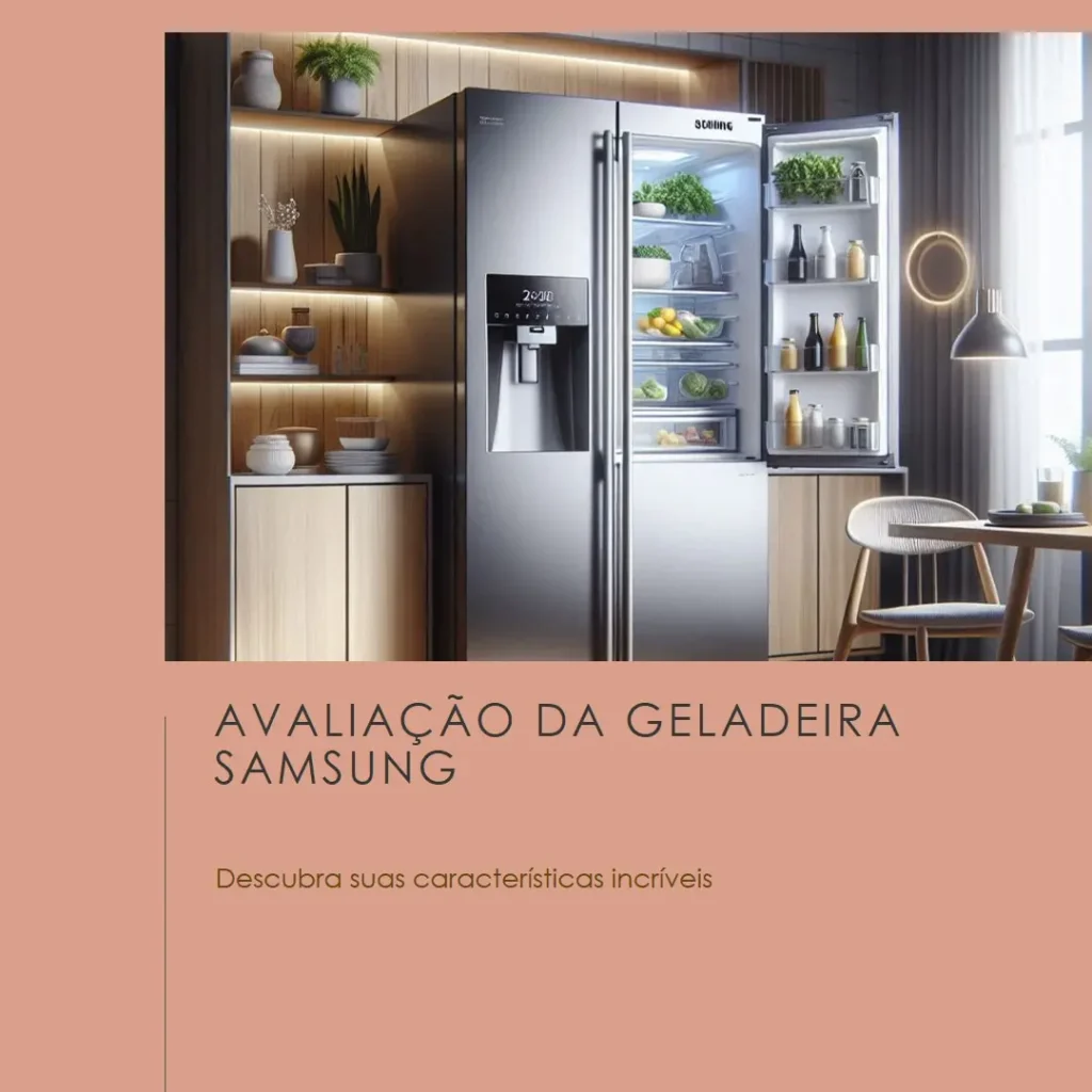 Geladeira Side by Side SmartThings Samsung RS57 Inox 564L