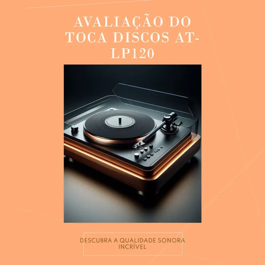 Toca Discos Audio-Technica com USB e Acionamento Direto