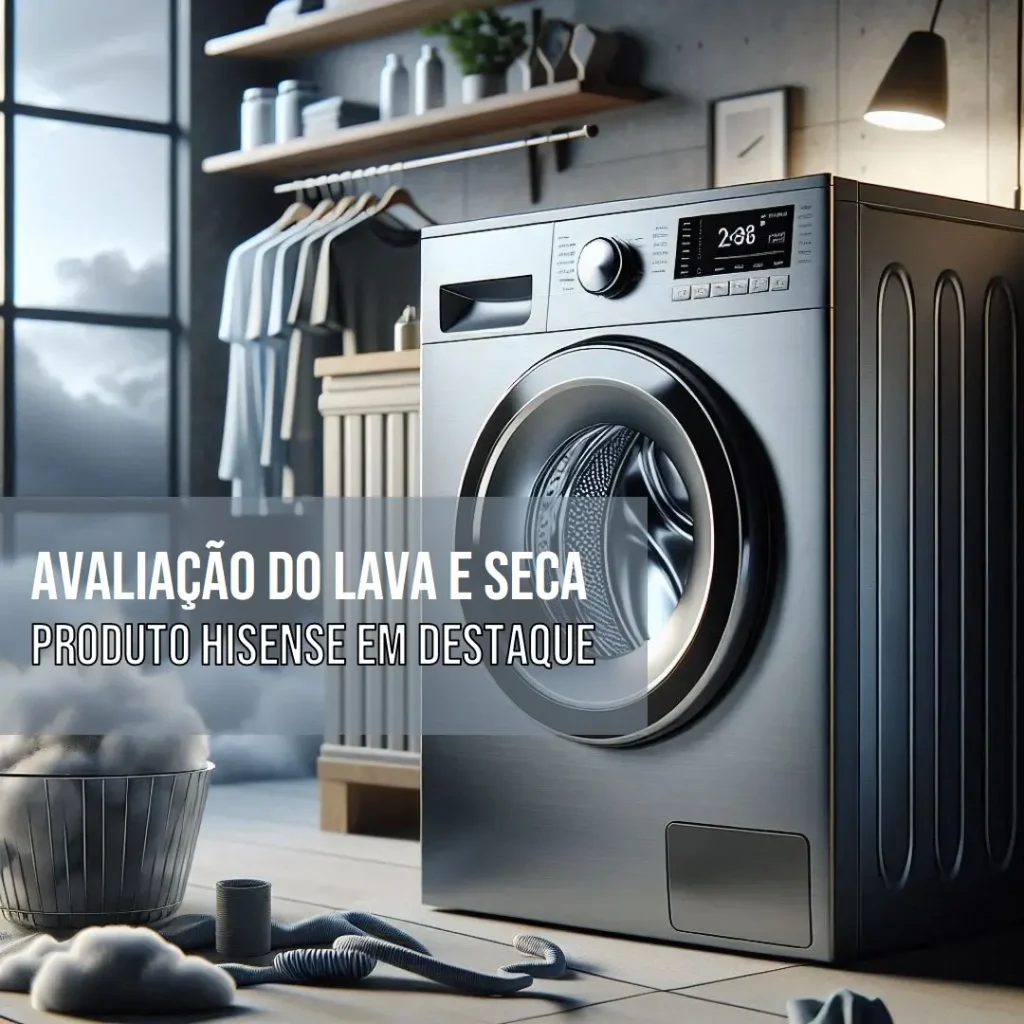 Lava e Seca Hisense 13kg com Inteligência Artificial