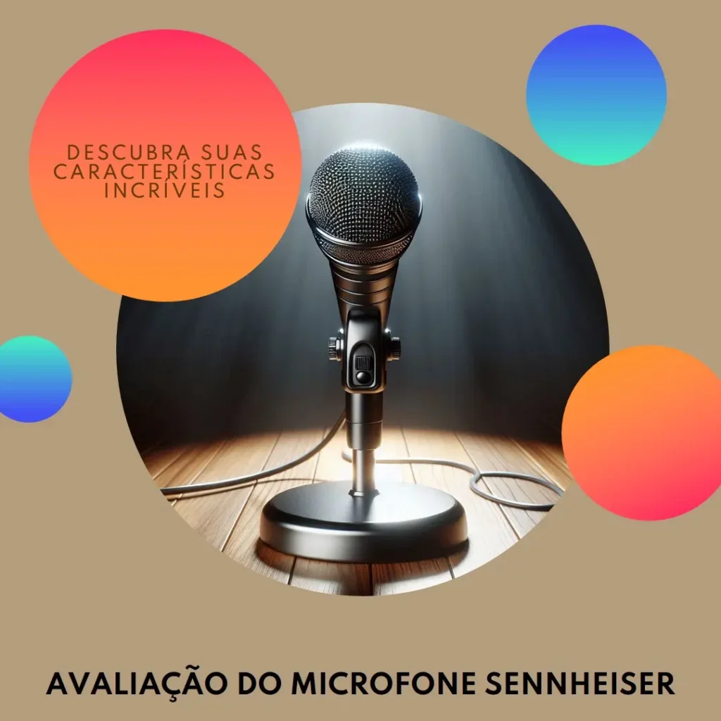 Microfone Sennheiser XSW1-835A sem fio com alta fidelidade