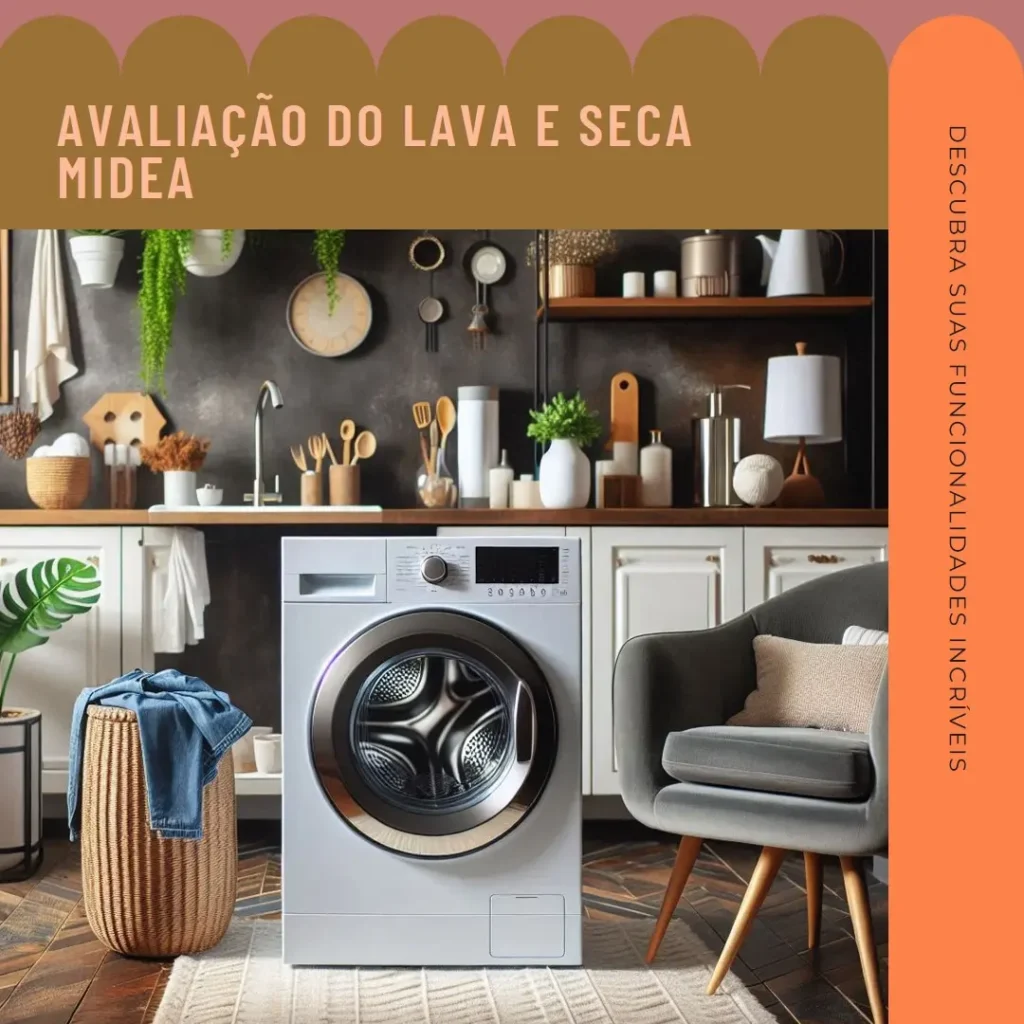 Lava e Seca Midea 11kg com Conectividade e Economia