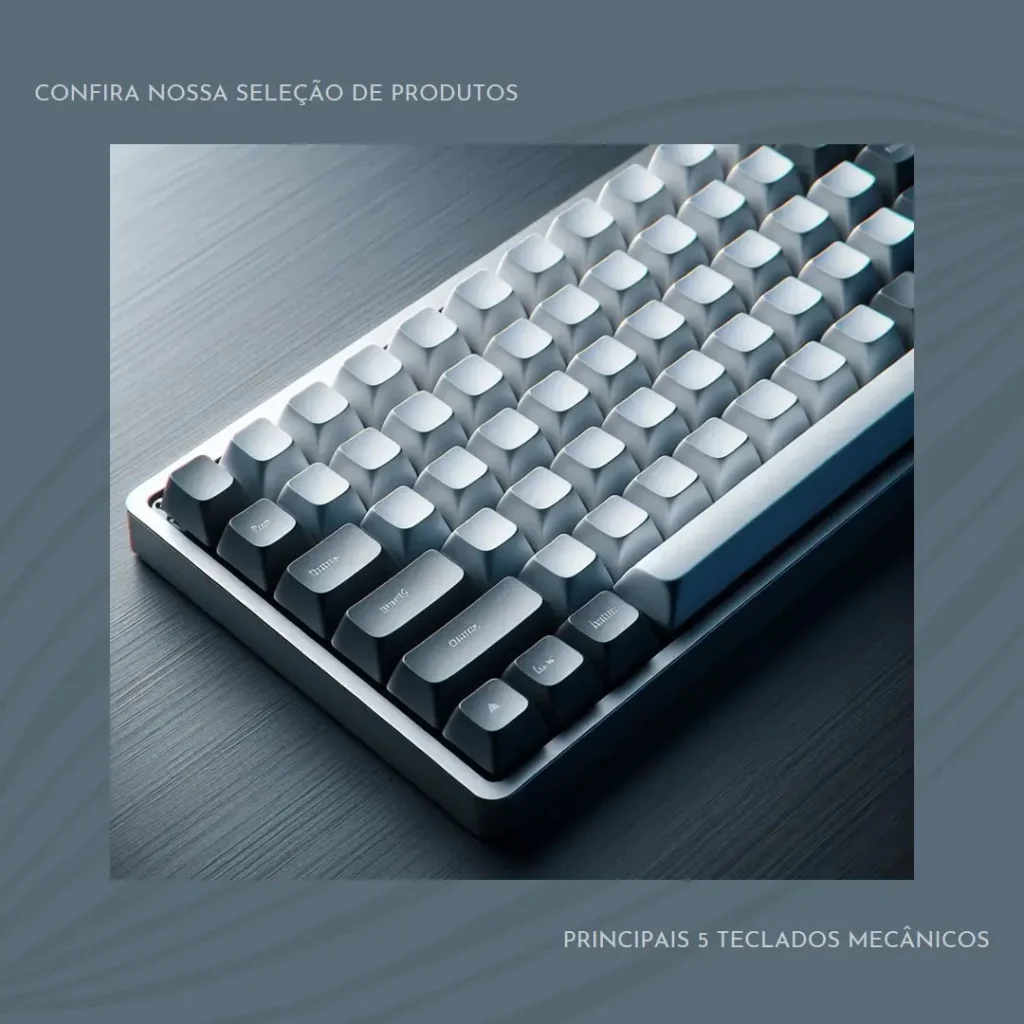 Principais 5 teclado mecânico branco