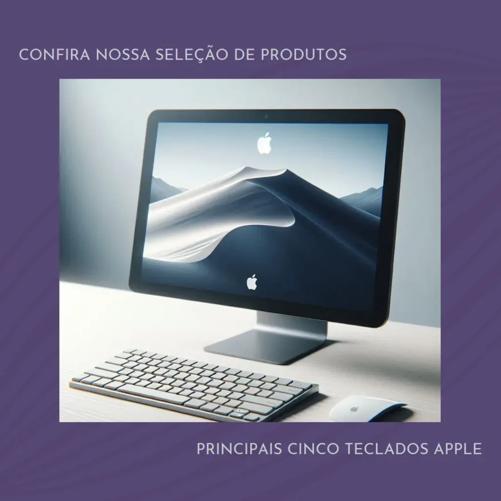 Principais Cinco teclado Apple com fio