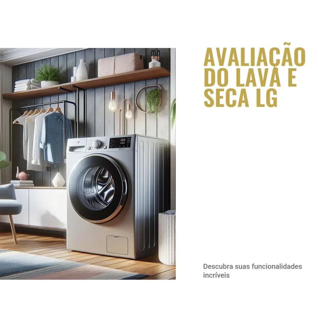 Lava e Seca LG VC4 14kg com Inteligência Artificial AI DD