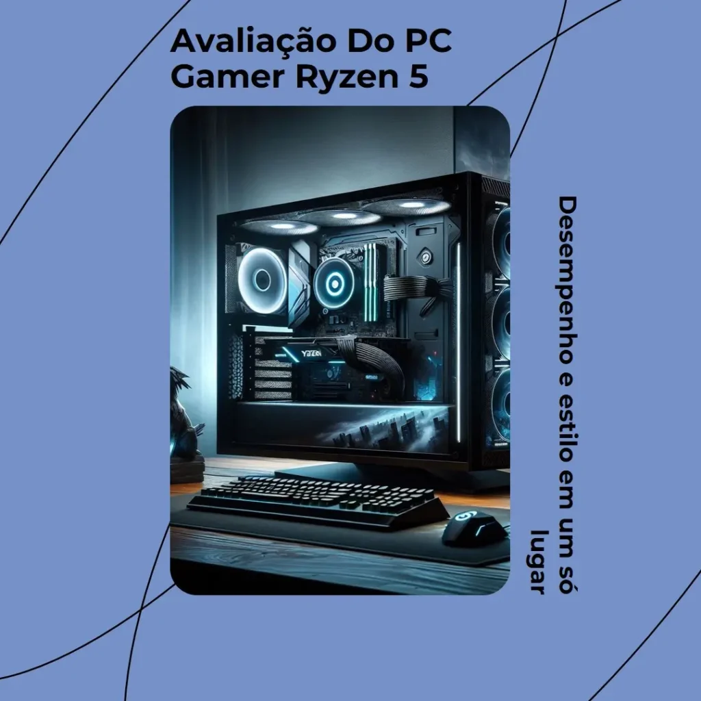 PC Gamer Live Ryzen 5 5500 com RTX 3050 e 16GB RAM RGB