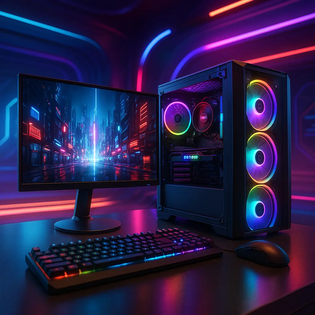 PC Gamer Completo AMD Ryzen 7 5700G: Desempenho e Qualidade com Monitor de 21,5"