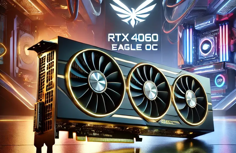 Placa de Vídeo RTX 4060 EAGLE OC com desempenho turbinado