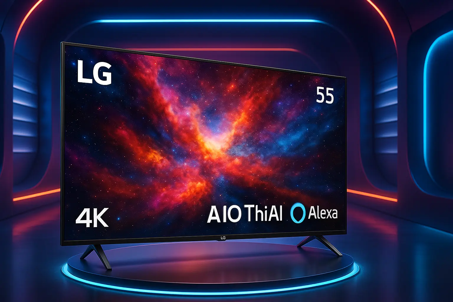 Smart TV LG 55" com Thinq AI e Alexa: surpreendente!