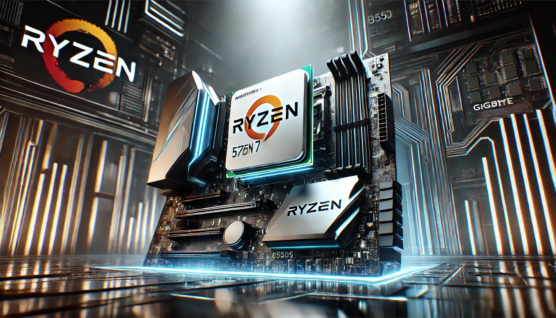 Kit AMD Ryzen 7 5700G + Placa Mãe Gigabyte B550M Aorus Elite: Performance e Estabilidade