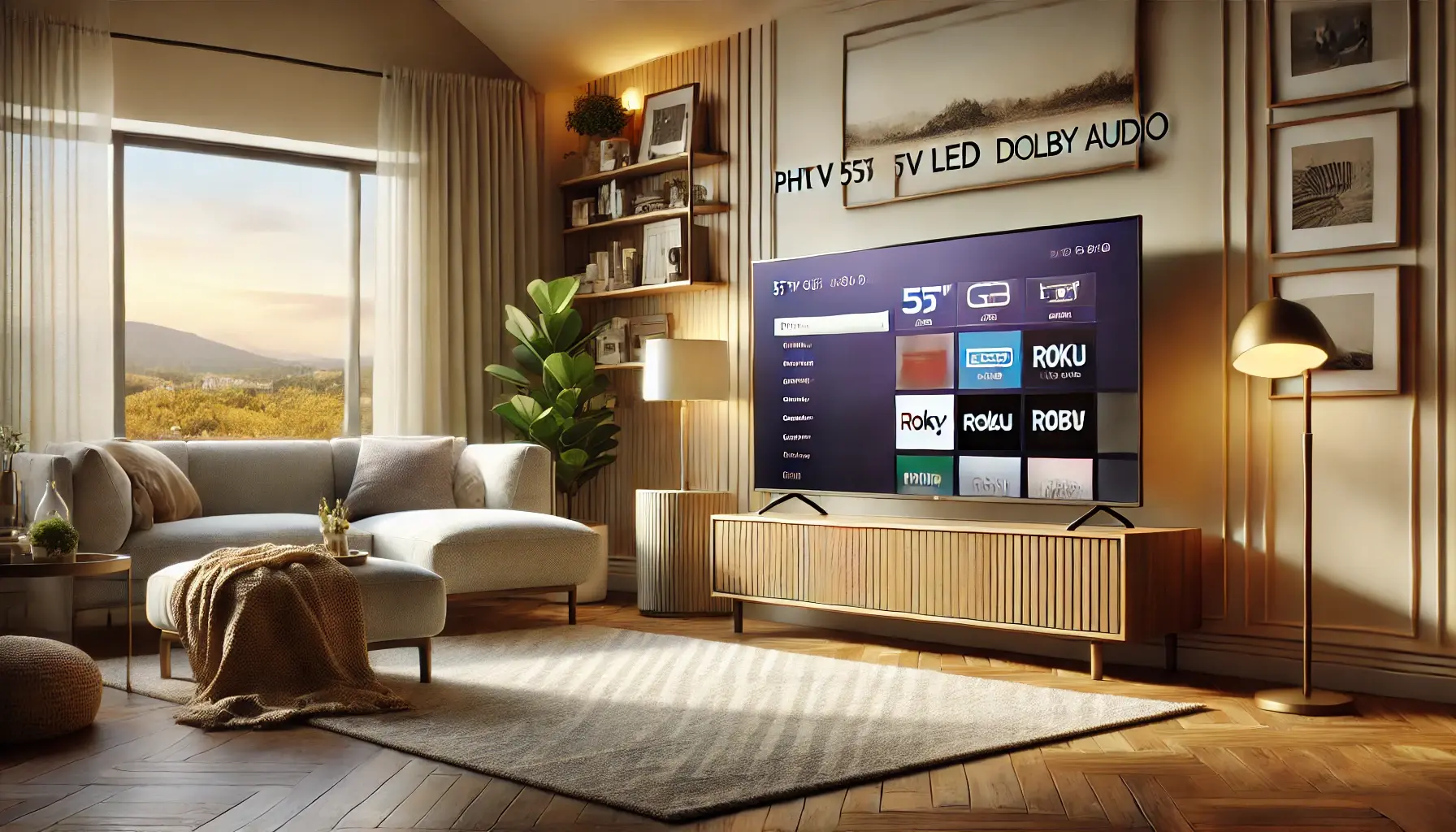 Smart TV 55" Philco PTV55G3ERSGB Roku TV LED Dolby Audio