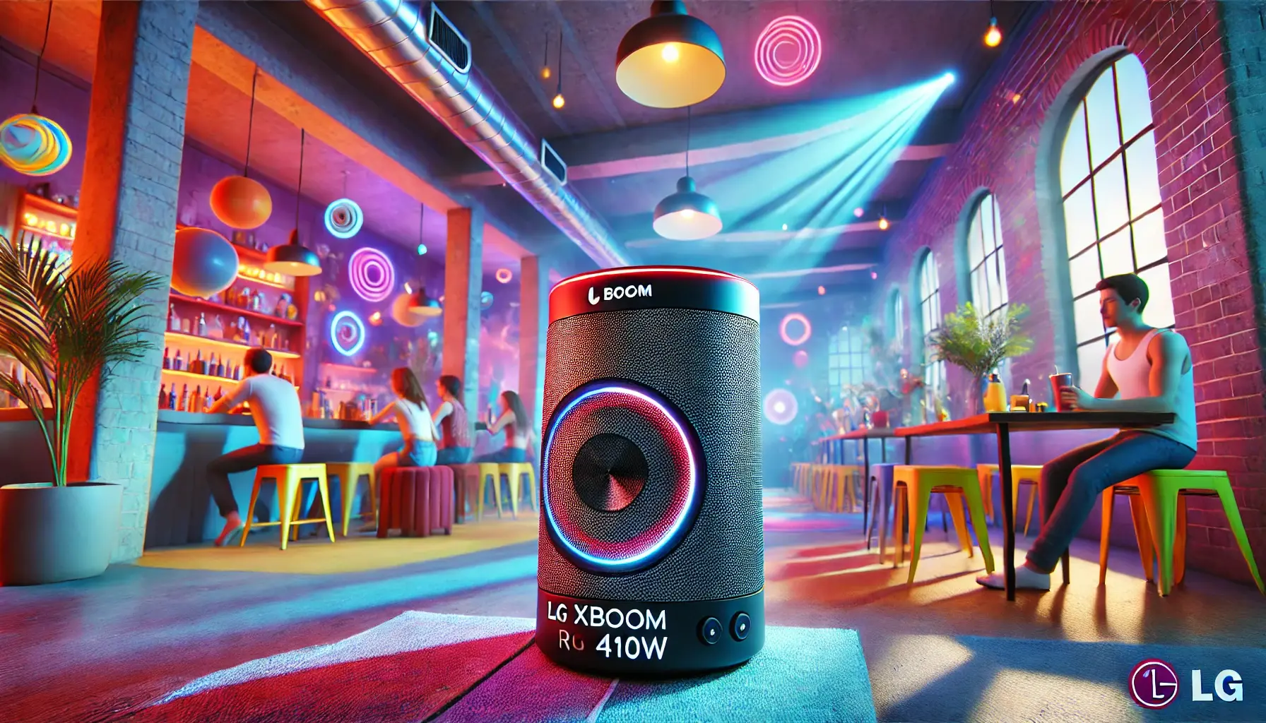 Caixa de Som LG Xboom RNC9 410W Bluetooth: Poder e Estilo em Sua Festa