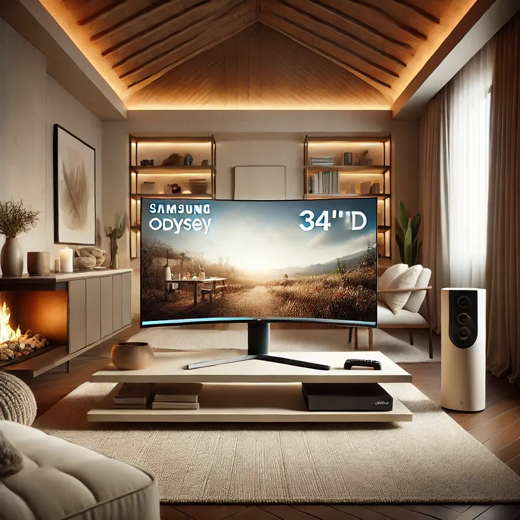 Monitor Gamer Curvo Samsung Odyssey 34’’ Ultra WQHD, 165Hz, 1ms – Um dos Melhores Monitores para Jogadores