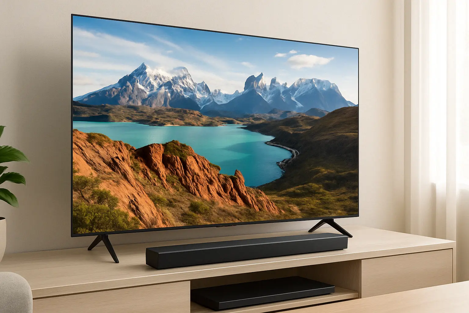 Smart Big TV 85" Crystal UHD 4K 85DU8000 + Soundbar: Imersão Total