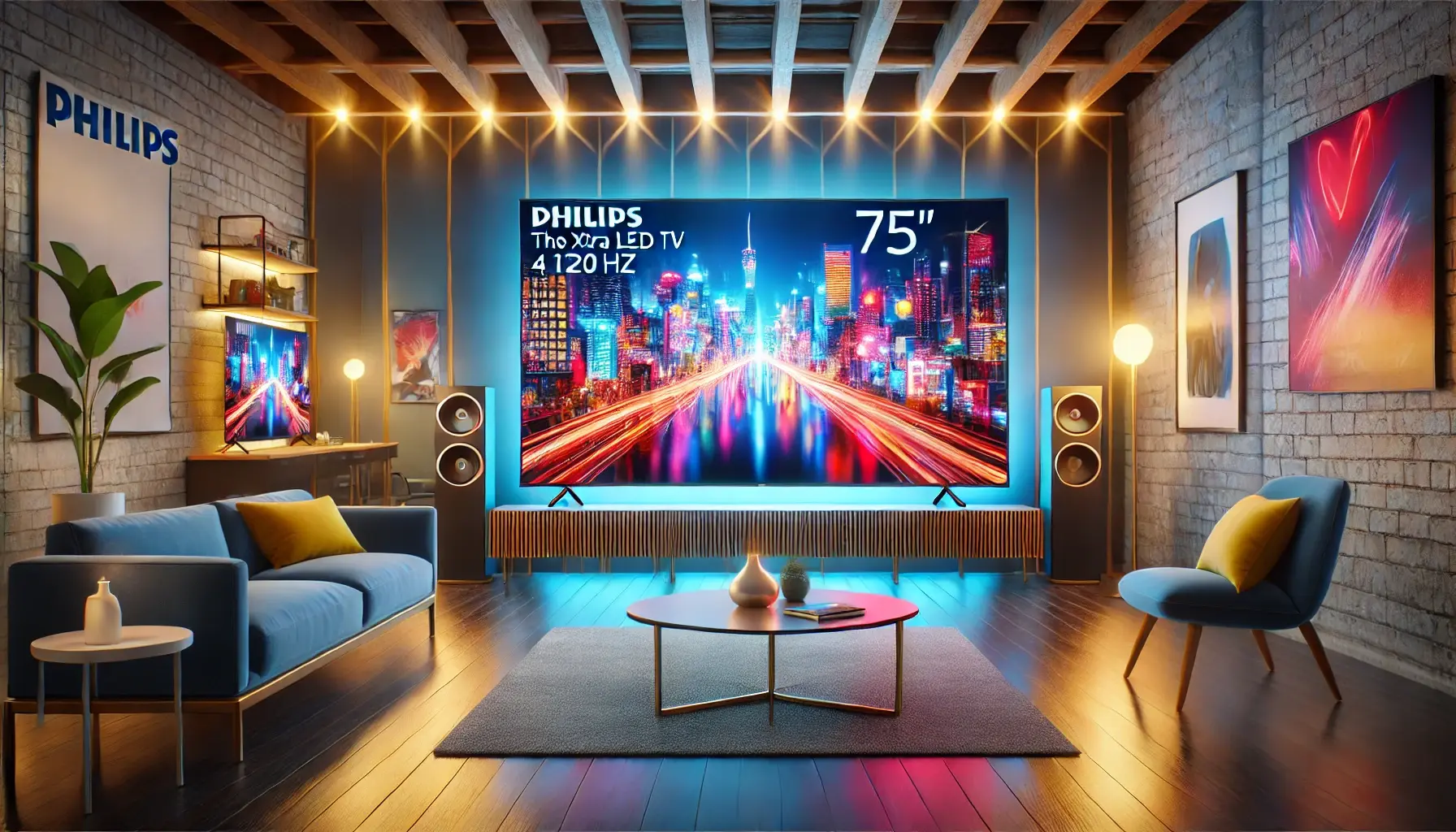 Smart TV 75" Mini LED 4K 120 Hz Philips THE XTRA 75PML9118/78: Experiência Imersiva e Alta Performance