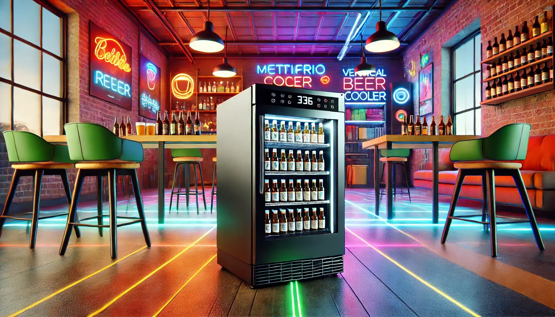 Cervejeira Metalfrio Vertical 336 Litros Optima Preto VN28FP 220V: Perfeita para seu Bar ou Casa