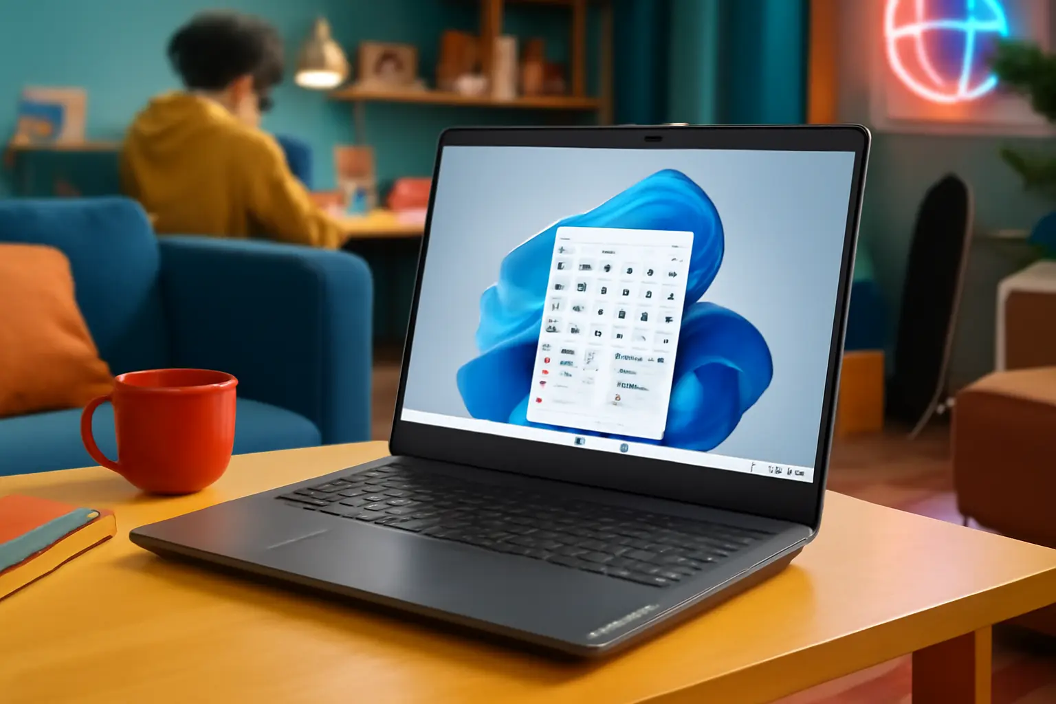 Notebook Lenovo IdeaPad 1i: Celeron, 4GB, 128GB SSD e Microsoft 365