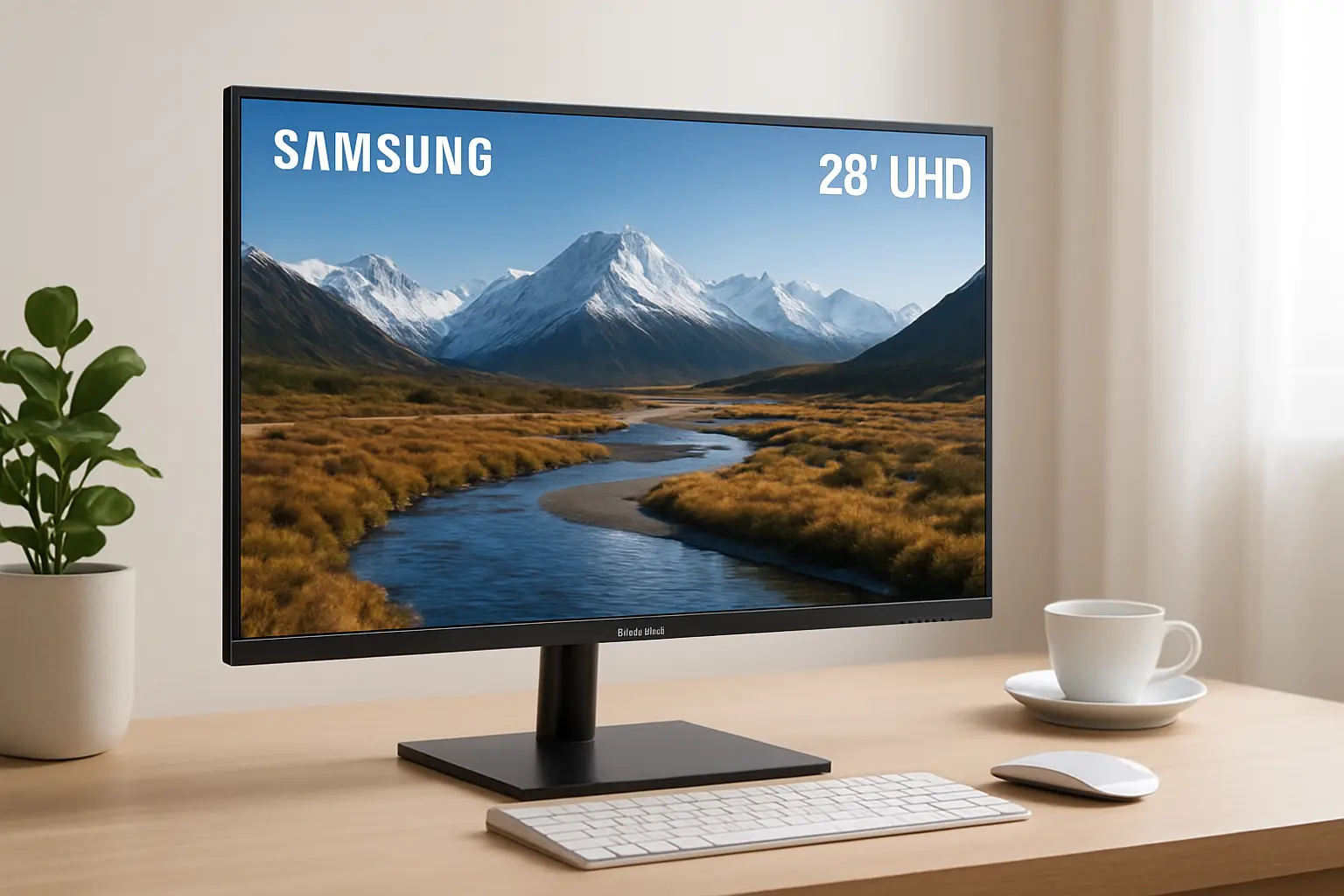 Monitor UHD Samsung 28" 4K: Imagem Nítida e Conforto Visual