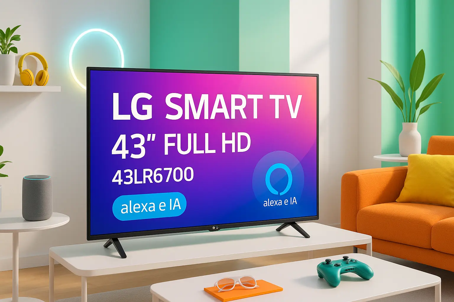 Smart TV LG 43" Full HD 43LR6700 com Alexa e AI