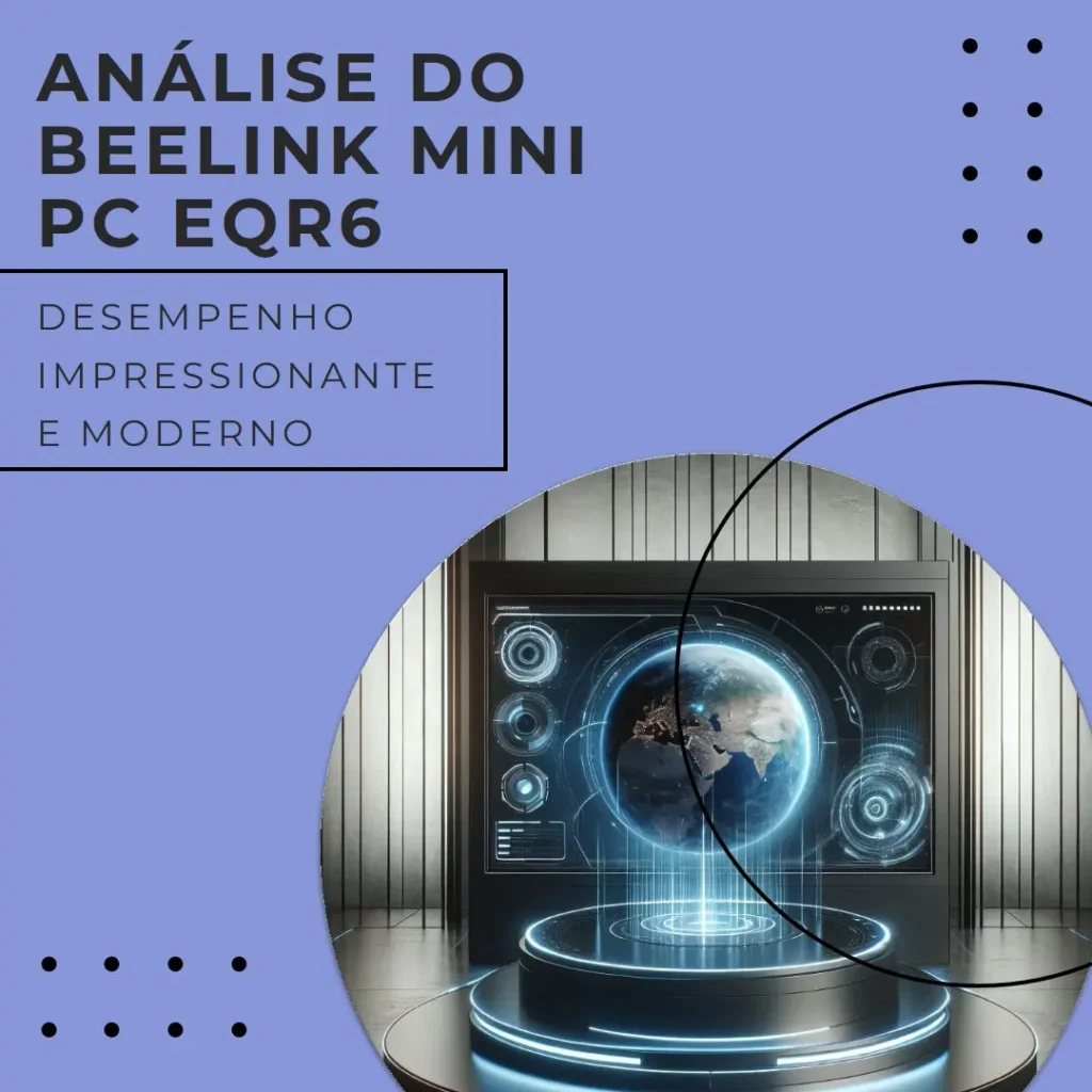 Beelink Mini PC EQR6 com Ryzen 9 e GPU 680M
