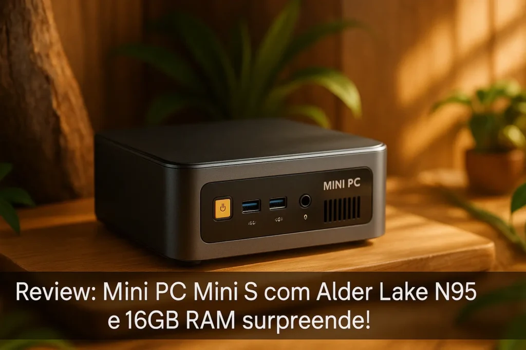 Mini Pc Mini S com Alder Lake N95 e 16GB RAM surpreende!