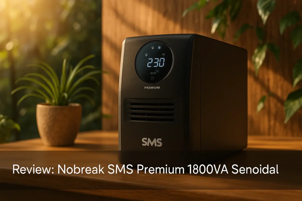 Nobreak SMS Premium 1800VA Senoidal: potência e proteção com Wi-Fi