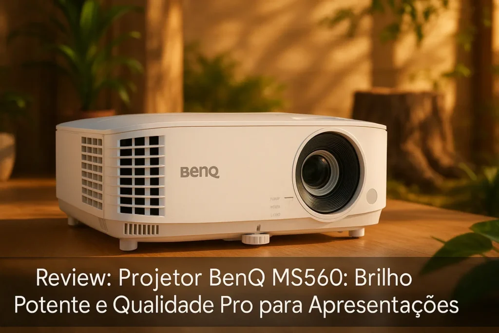 Projetor BenQ MS560: Brilho Potente e Qualidade Pro para Apresentações
