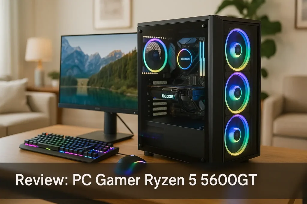 PC Gamer Ryzen 5 5600GT com Monitor e Kit RGB: desempenho completo