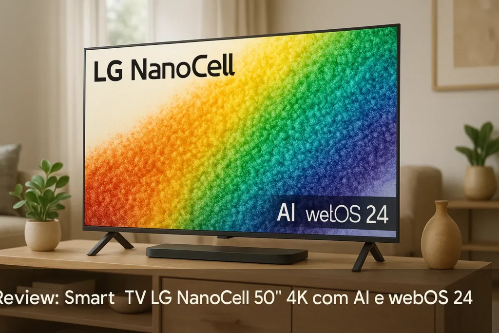 Smart TV LG NanoCell 50" 4K com AI e webOS 24