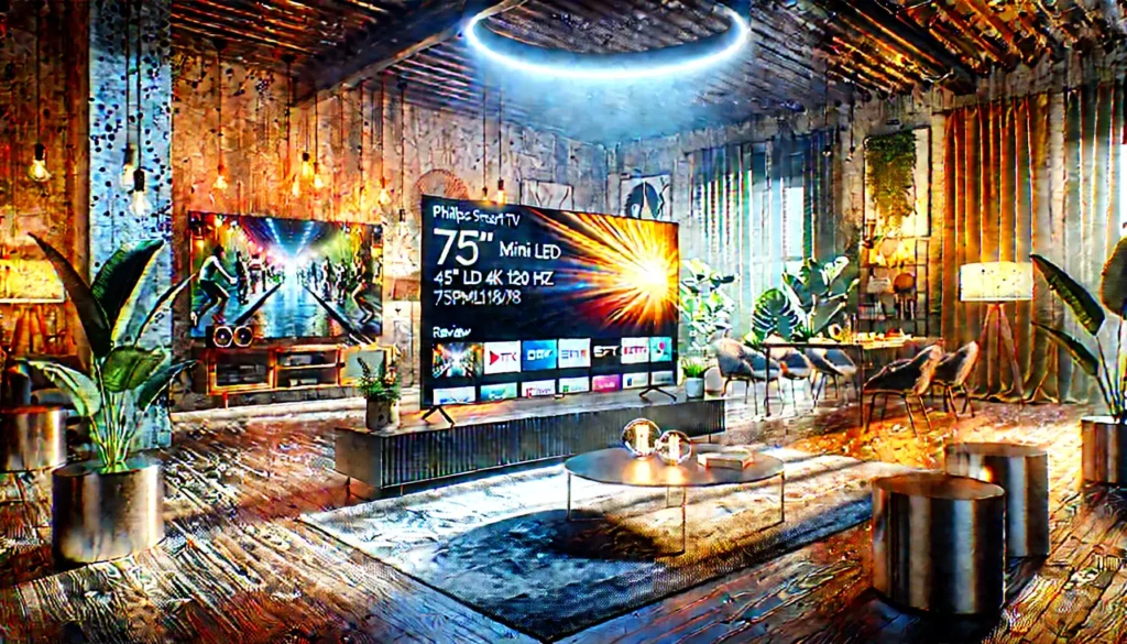 Smart TV 75" Mini LED 4K 120 Hz Philips THE XTRA 75PML9118/78: Experiência Imersiva e Alta Performance