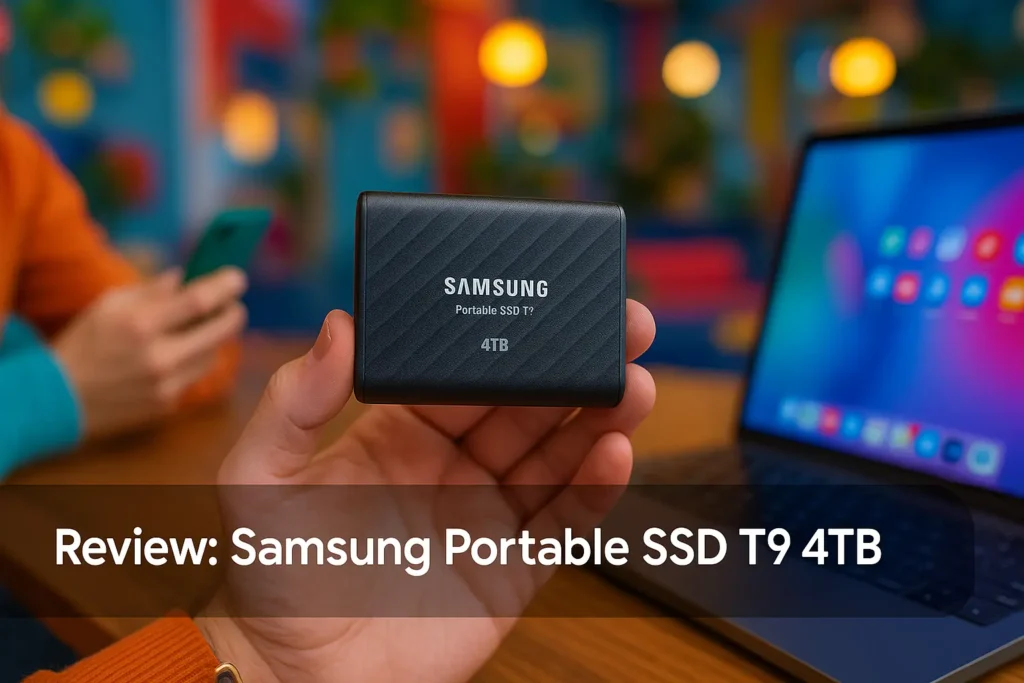 SAMSUNG SSD portátil T9 4TB: Desempenho e Velocidade para Criadores