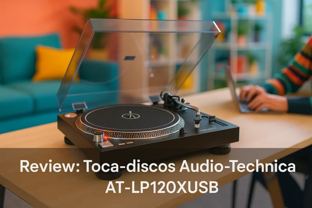 Toca-discos Audio-Technica ATLP120XUSB: Analógico com USB e Estilo