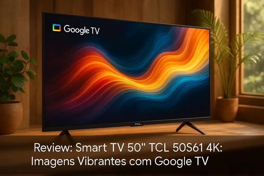 Smart TV 50" TCL 50S61 4K: Imagens Vibrantes com Google TV