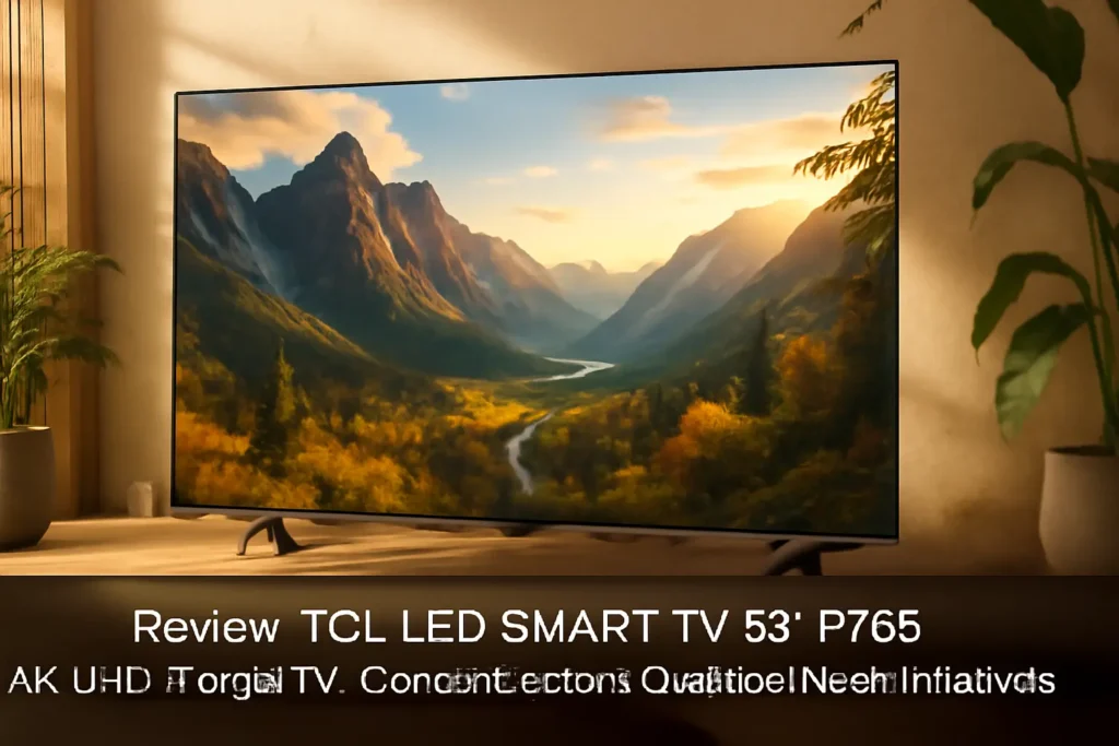 TCL LED SMART TV 55” P755 4K UHD Google TV: Conectividade e Qualidade Visual Imbatíveis