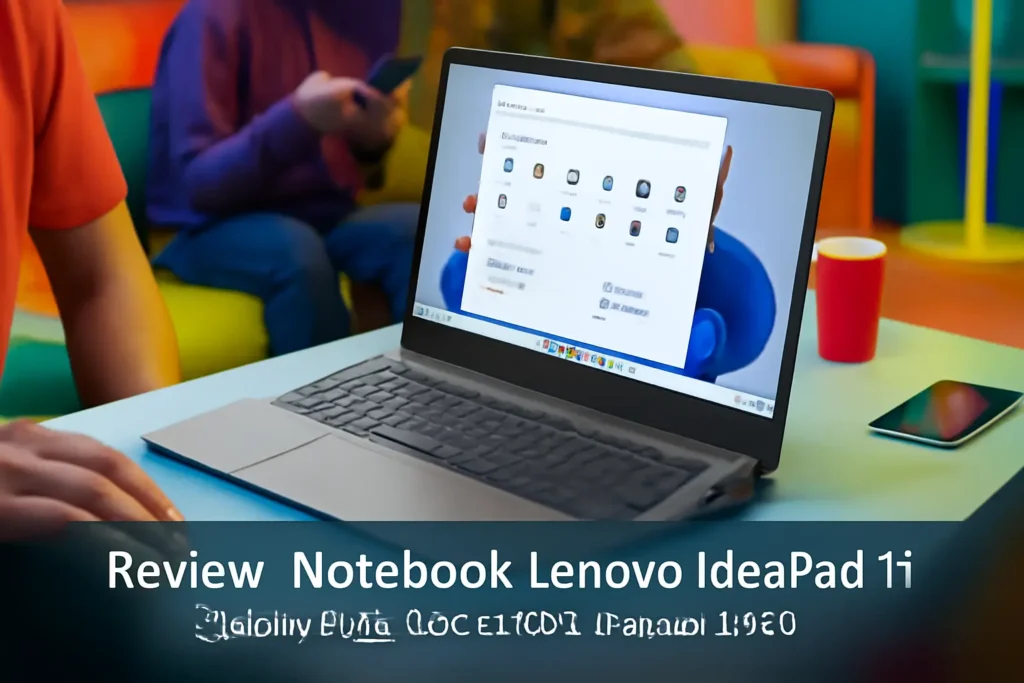 Notebook Lenovo IdeaPad 1i: Celeron, 4GB, 128GB SSD e Microsoft 365