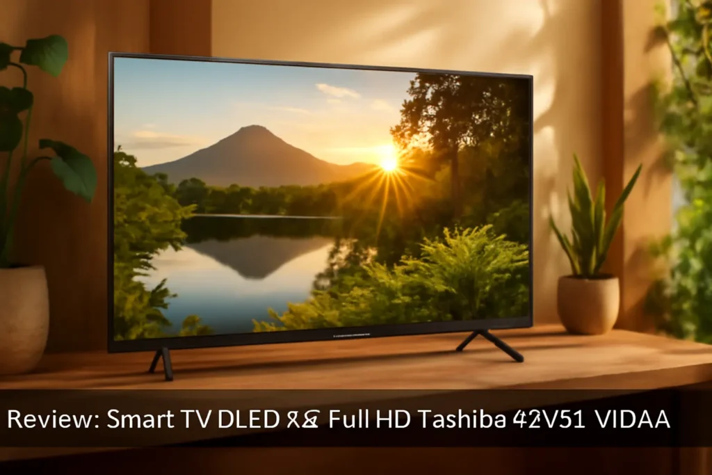 Smart TV DLED 43" Full HD Toshiba 43V35L VIDAA: Imagem Nítida e Conectividade Avançada