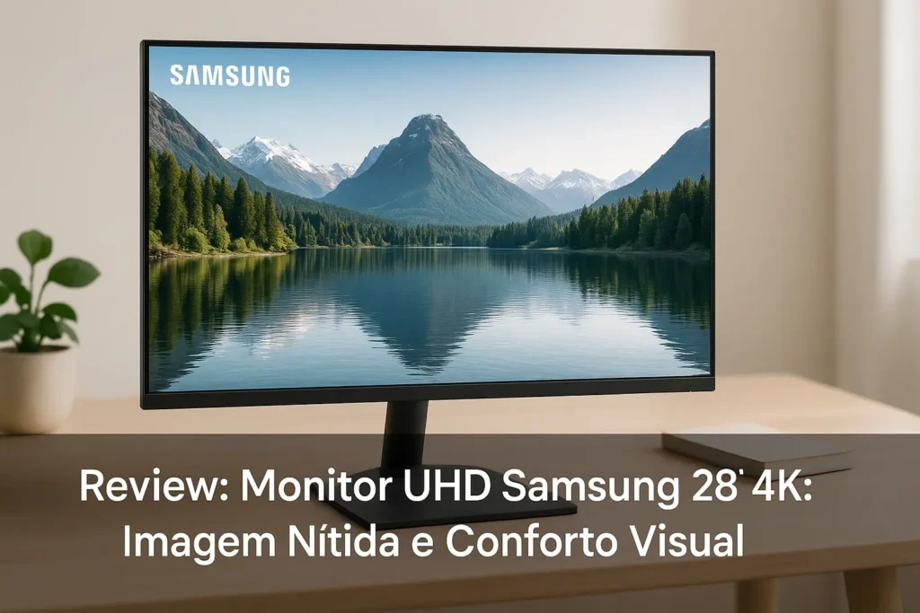 Monitor UHD Samsung 28" 4K: Imagem Nítida e Conforto Visual