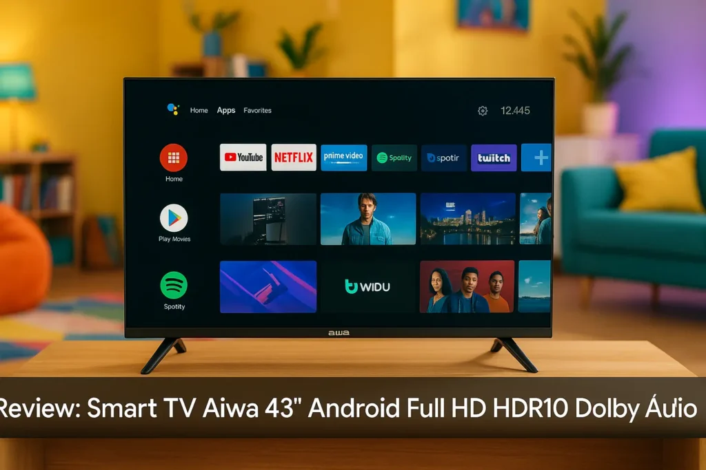 Smart TV Aiwa 43" Android Full HD HDR10 Dolby Áudio