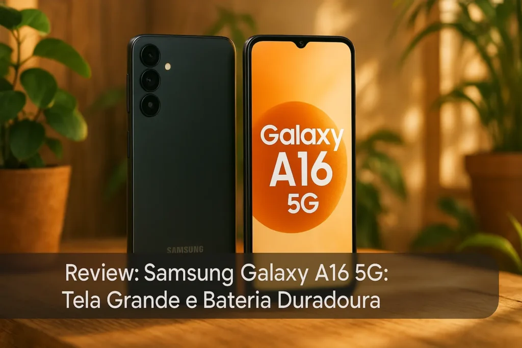 Celular Samsung Galaxy A16 5G: Tela Grande e Bateria Duradoura