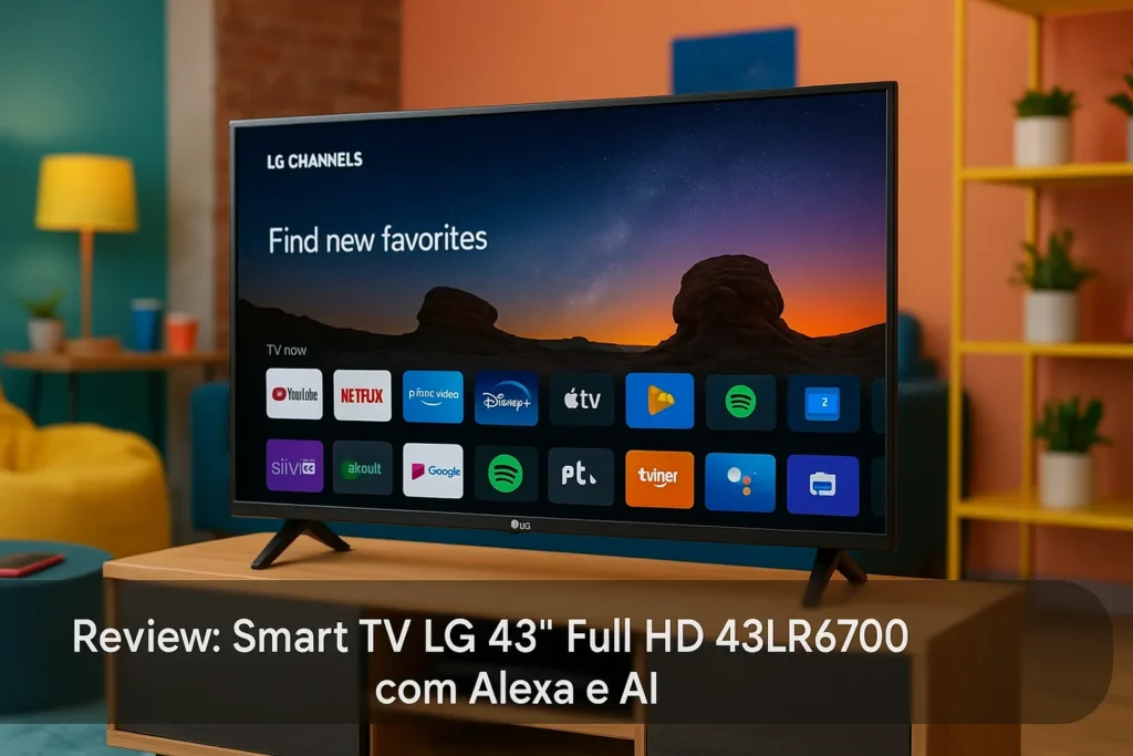 Smart TV LG 43" Full HD 43LR6700 com Alexa e AI