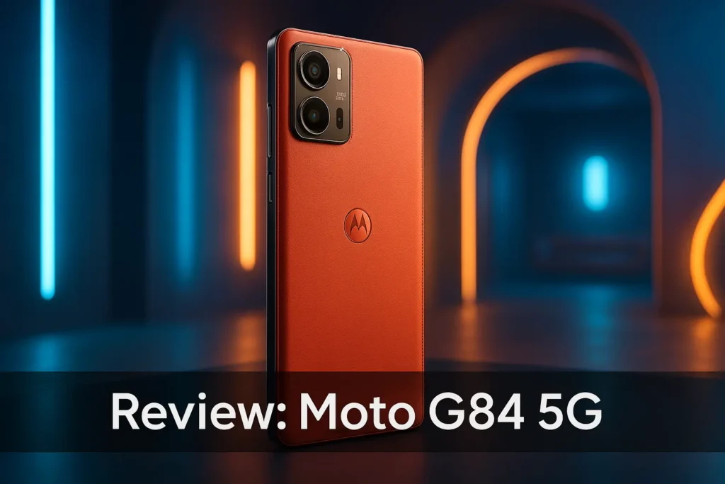 Moto G84 5G 256GB com 8GB RAM e Couro Vegano