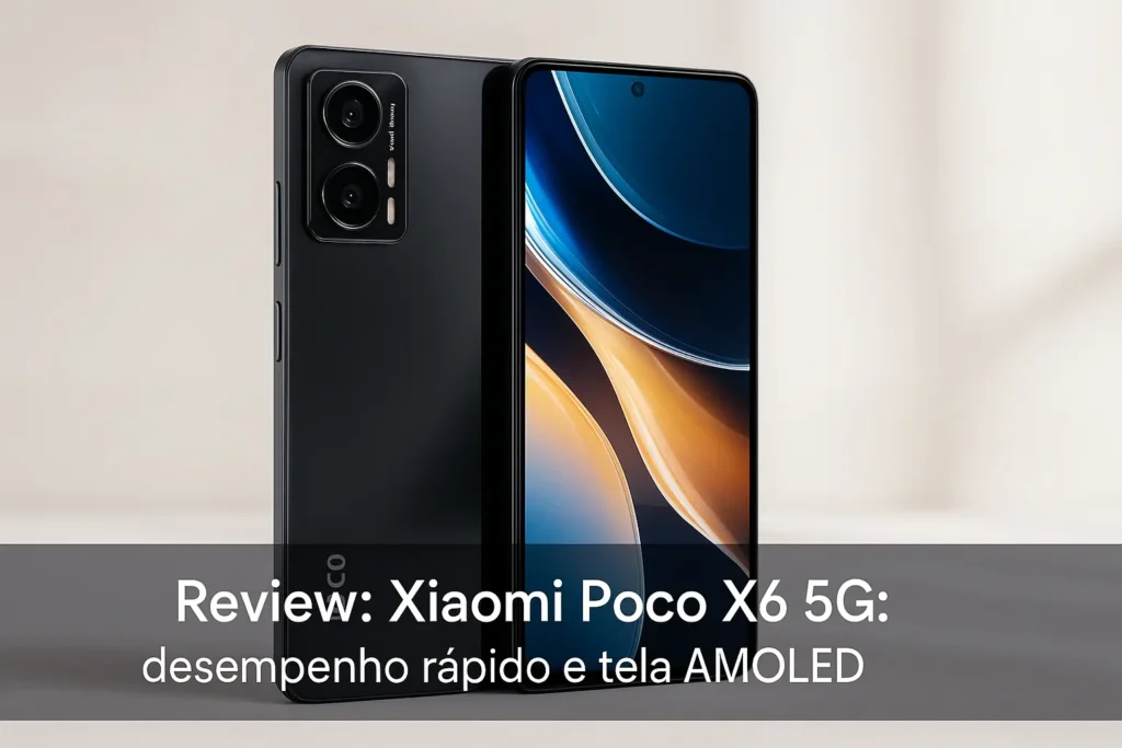 Smartphone Xiaomi Poco X6 5G: desempenho rápido e tela AMOLED