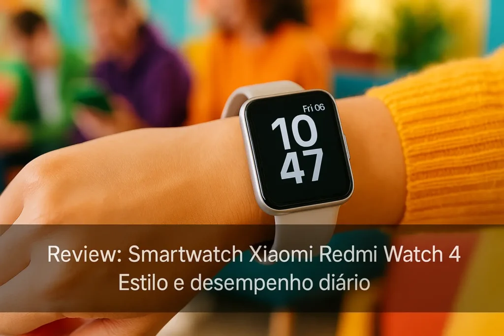 Smartwatch Xiaomi Redmi Watch 4: estilo e desempenho diário