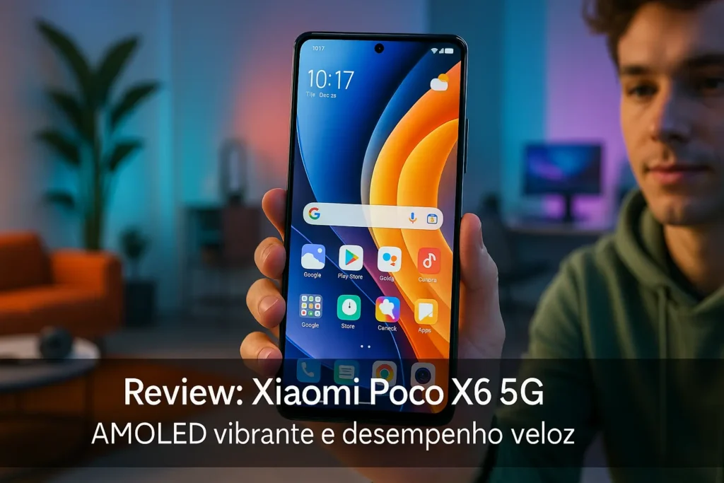 Xiaomi Poco X6 5G: AMOLED vibrante e desempenho veloz