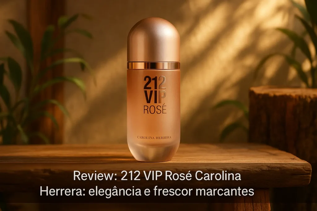 212 VIP Rosé Carolina Herrera: elegância e frescor marcantes