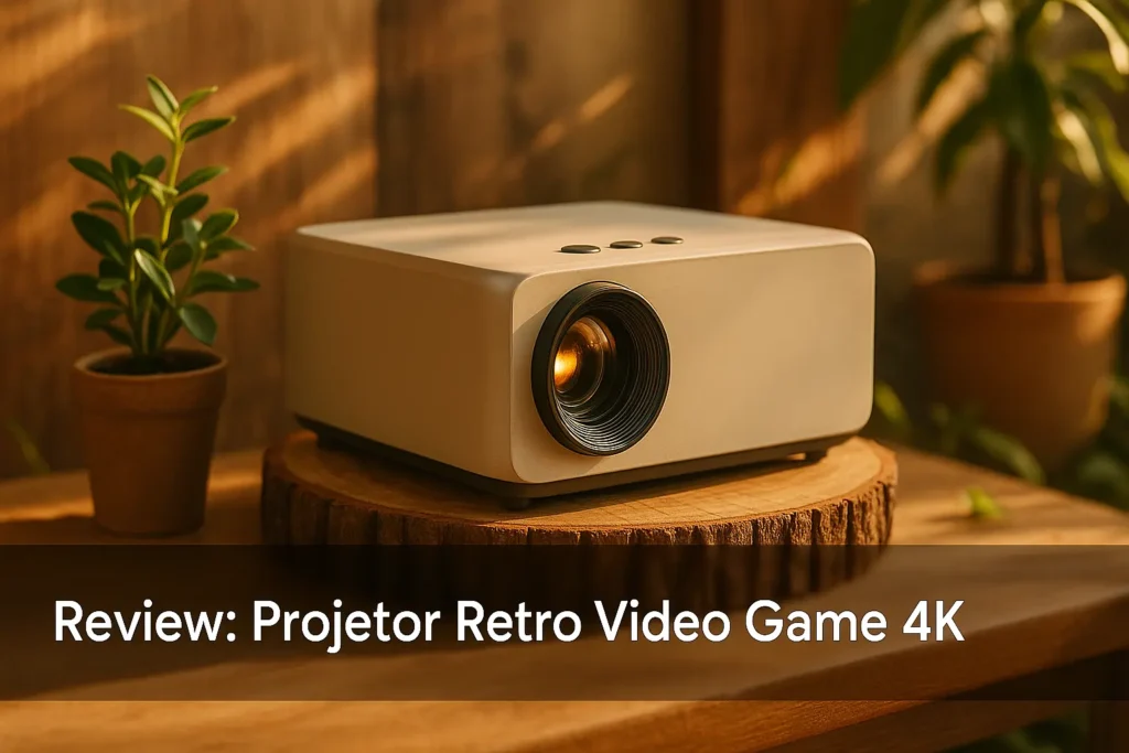 Projetor Retro Video Game 4K: diversão e imersão em casa