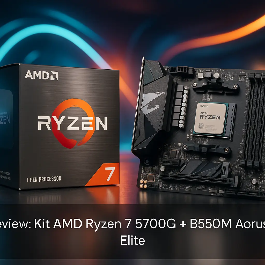 Kit AMD Ryzen 7 5700G + B550M Aorus Elite impressiona pela performance integrada
