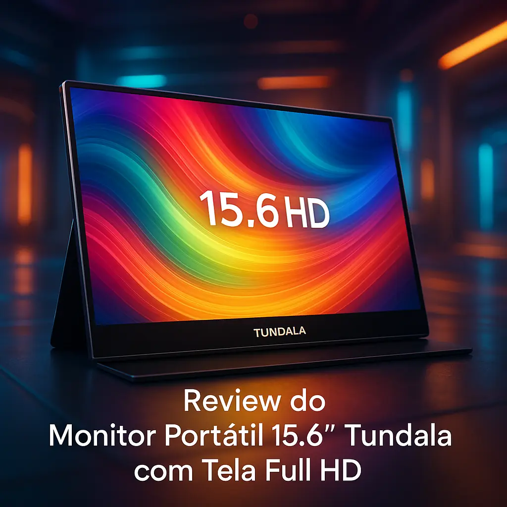 Monitor Portátil 15.6" Tundala com Tela Full HD