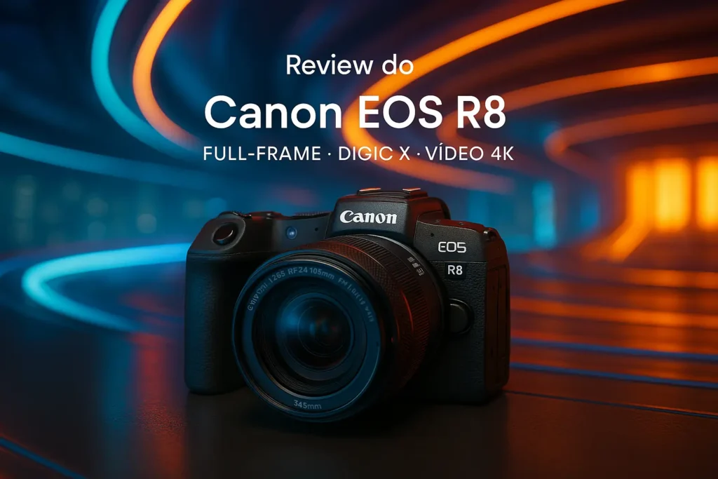 Canon EOS R8 Full-Frame com DIGIC X e Vídeo 4K
