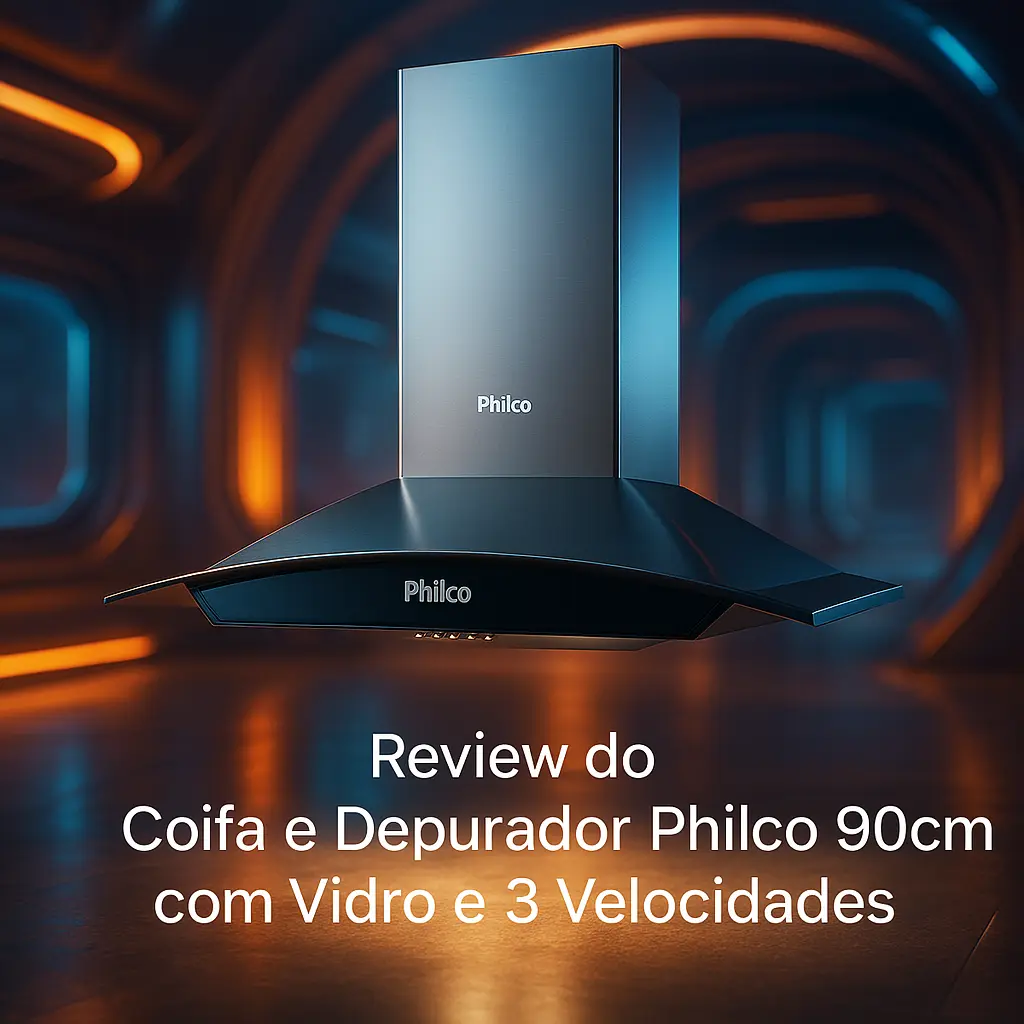 Coifa e Depurador Philco 90cm com Vidro e 3 Velocidades
