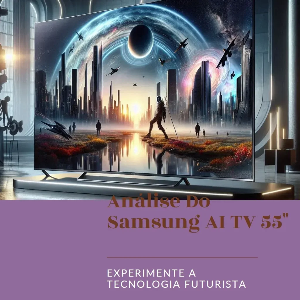 Samsung AI TV 55" Neo QLED com som Dolby Atmos e AI